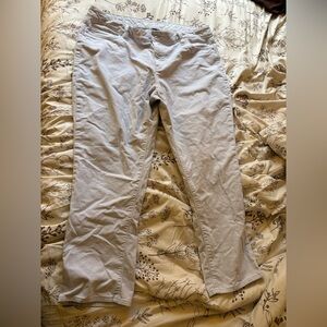 Lands' End Women’s Midrise Bootleg Gray Corduroy Pants